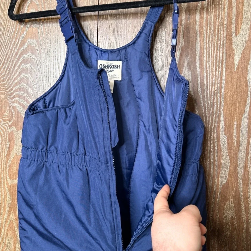 OshKosh B'gosh Kids Blue Insulated Snow‎ Bib Overalls Size 10 Ski Pants Outdoor